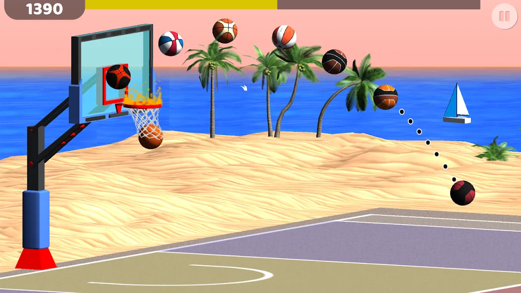 Basketball: Shooting Hoops  [МОД Все открыто] Screenshot 2