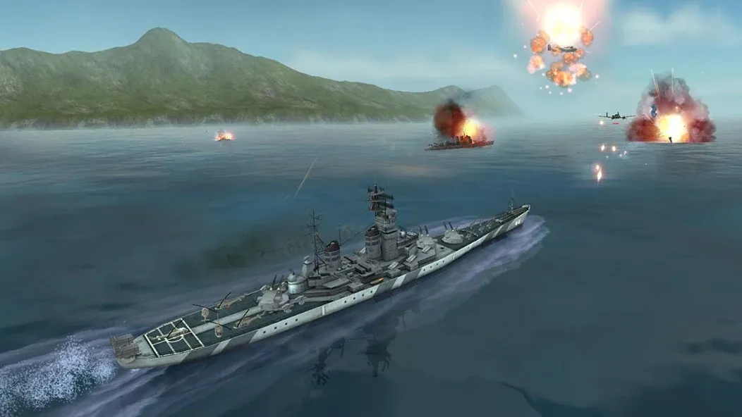 WARSHIP BATTLE:3D World War II  [МОД Меню] Screenshot 2