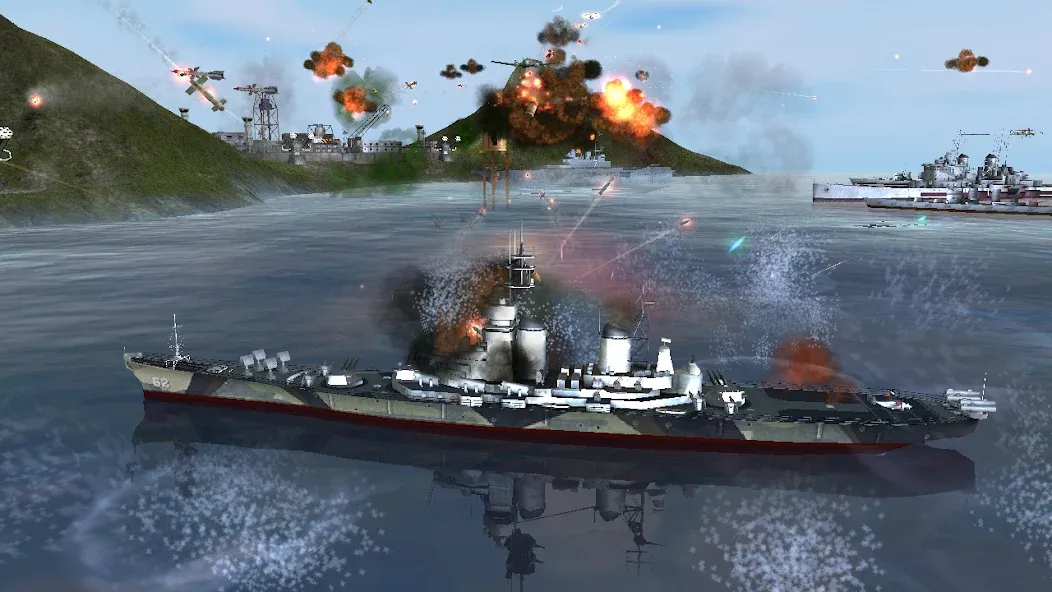 WARSHIP BATTLE:3D World War II  [МОД Меню] Screenshot 3