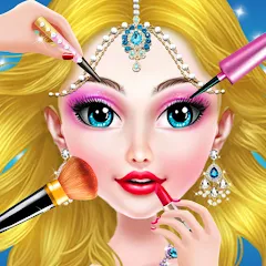 Скачать взлом Doll Makeover - Fashion Queen (Игры по макияжу для девочек)  [МОД Unlimited Money] на Андроид