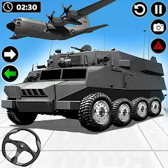 Скачать взлом Army Vehicle Cargo Transport (Армейский транспорт грузовых автомобилей) [МОД Unlocked] на Андроид