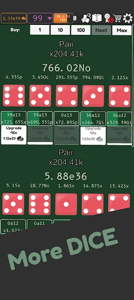 Idle Dice 2 (Айдл Дайс 2)  [МОД Unlimited Money] Screenshot 1
