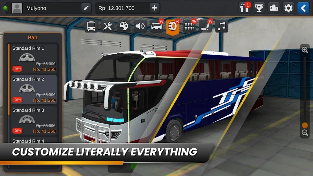 Bus Simulator Indonesia (Бус Симулятор Индонезия)  [МОД Бесконечные деньги] Screenshot 3