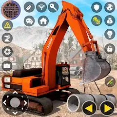 Скачать взлом Construction Excavator Game 3D [МОД Unlocked] на Андроид