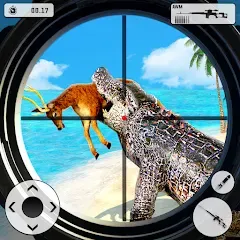Скачать взлом Crocodile Hunting Animal Games (Крокодил Охота Игры с животными) [МОД Много монет] на Андроид
