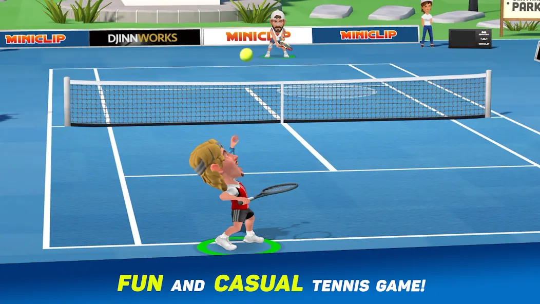 Mini Tennis: Perfect Smash (Мини Теннис)  [МОД Много монет] Screenshot 1