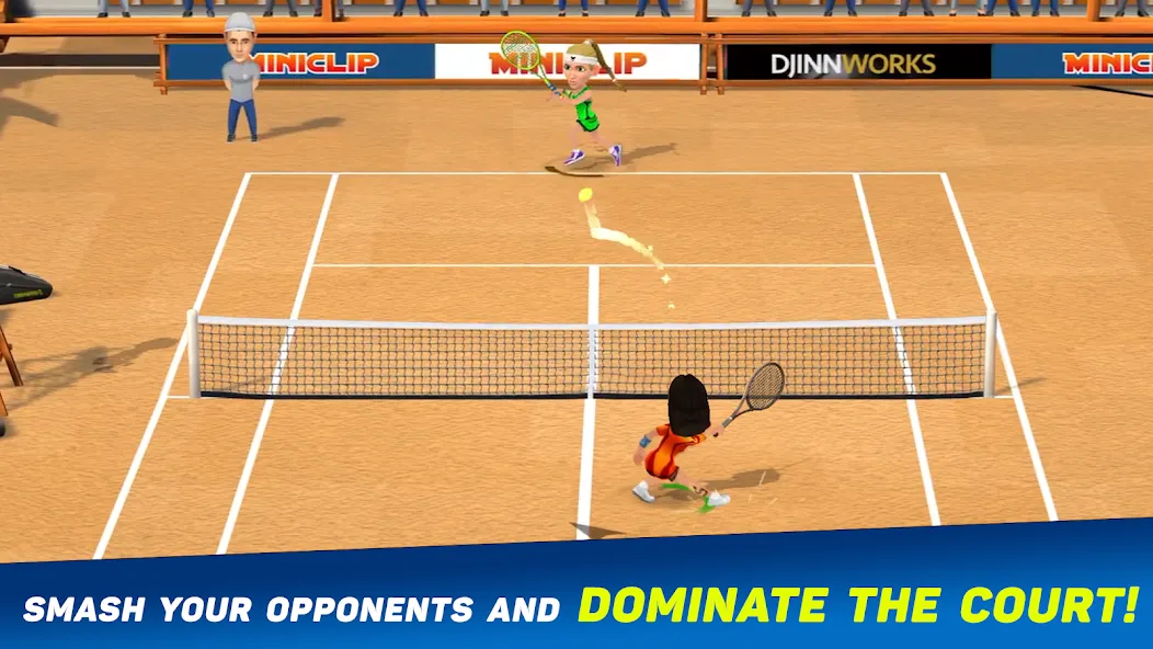 Mini Tennis: Perfect Smash (Мини Теннис)  [МОД Много монет] Screenshot 2