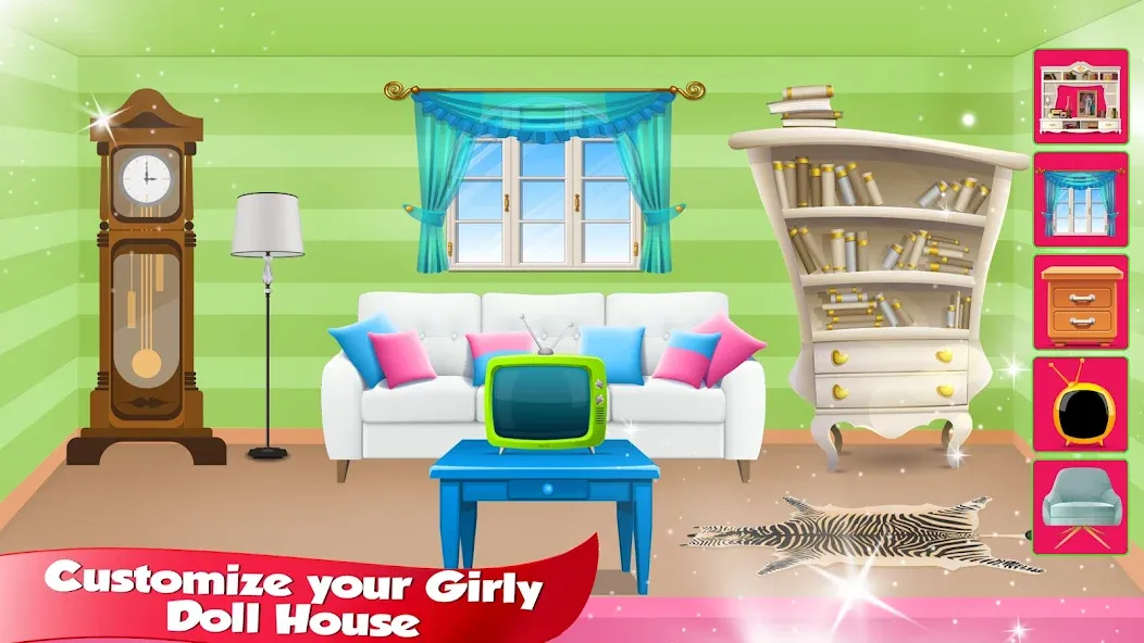 Girl Doll House Design & Clean  [МОД Unlocked] Screenshot 5