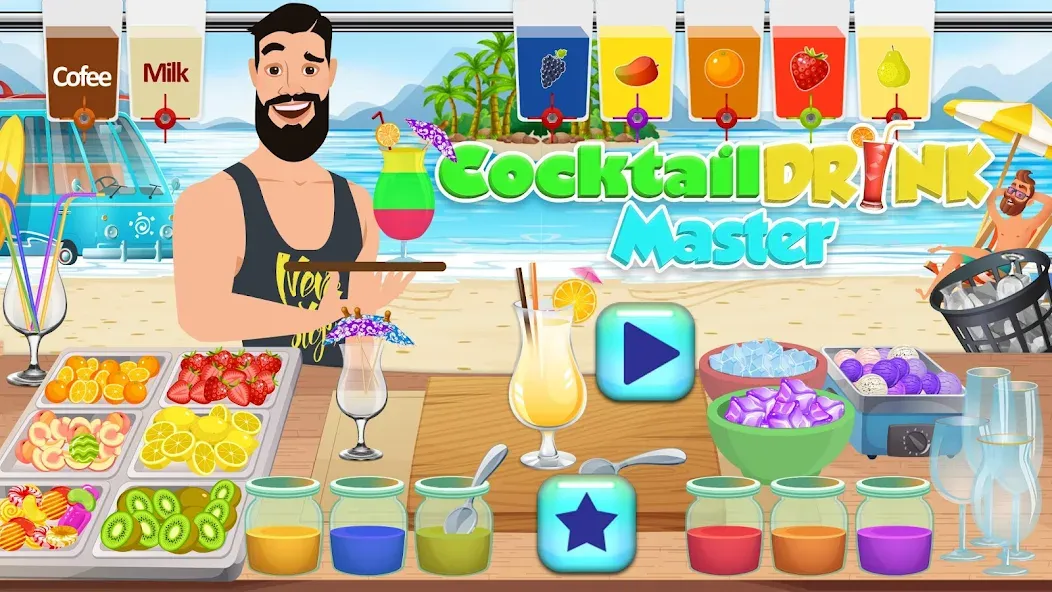 Boba cocktail:DIY recipe games  [МОД Все открыто] Screenshot 3