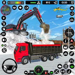 Скачать взлом Excavator Simulator Crane Game (Экскаватор Симулятор Кран Игра)  [МОД Бесконечные деньги] на Андроид