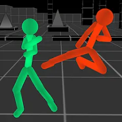 Скачать взлом Stickman Fighting Neon Warrior [МОД Много денег] на Андроид