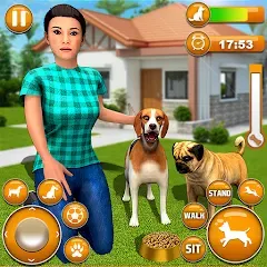Скачать взлом Pet Dog Family Adventure Games [МОД Бесконечные монеты] на Андроид