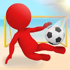 Скачать взлом Crazy Kick! Fun Football game [МОД Все открыто] на Андроид