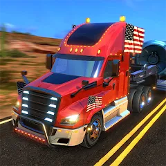Скачать взлом Truck Simulator USA Revolution (Трак Симулятор США Революция) [МОД Все открыто] на Андроид