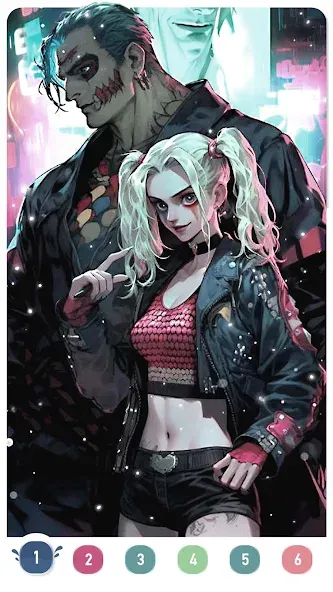 Clown Color, Paint by number  [МОД Меню] Screenshot 4