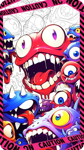 Dark Fantasy Coloring Games  [МОД Menu] Screenshot 1