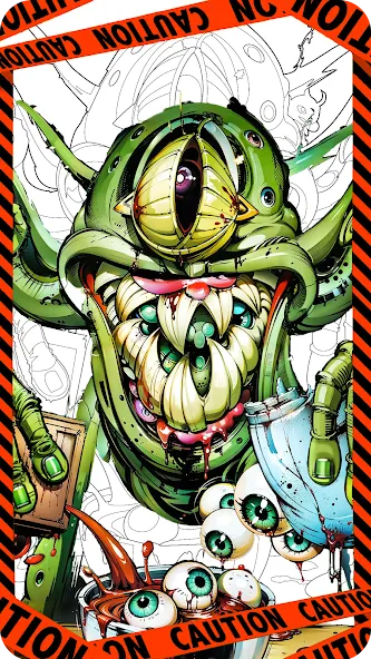 Dark Fantasy Coloring Games  [МОД Menu] Screenshot 2