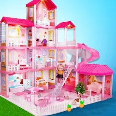 Скачать взлом Girl Doll House Design Games (Дизайнерские игры для девочек Домик для кукол)  [МОД Unlimited Money] на Андроид