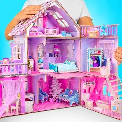 Скачать взлом Doll House Design: Girl Games (Долл Хаус Дизайн)  [МОД Unlimited Money] на Андроид