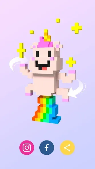 Pixel.ly 3D  [МОД Бесконечные монеты] Screenshot 5