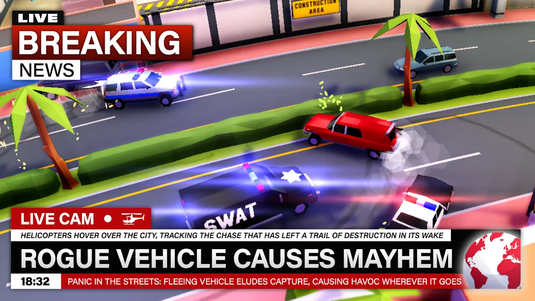 Reckless Getaway 2: Car Chase (Реклесс Гетавей 2)  [МОД Много монет] Screenshot 1