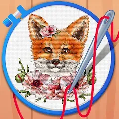 Скачать взлом Cross Stitch Coloring Art (кроссстич окрашивание искусства) [МОД Бесконечные монеты] на Андроид