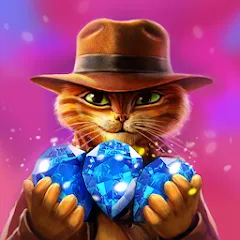 Скачать взлом Indy Cat: Match 3 Adventure [МОД Меню] на Андроид