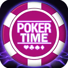 Скачать взлом Poker Time- Pulsa Texas Holdem (Покер Тайм)  [МОД Бесконечные монеты] на Андроид