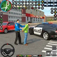Скачать взлом City Police Car Driving Games [МОД много монет] на Андроид