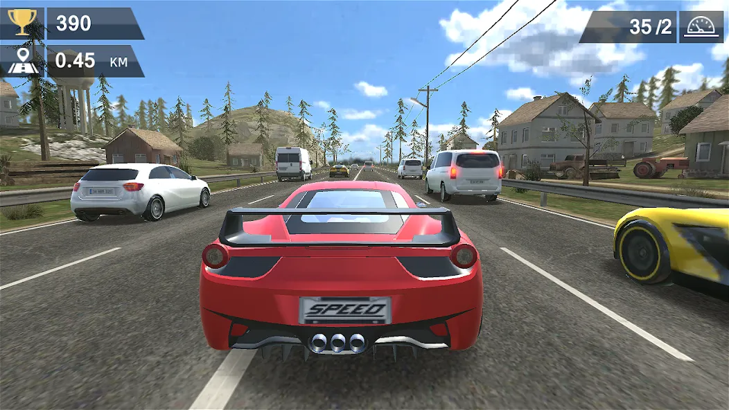 Racing Traffic Car Speed  [МОД Menu] Screenshot 5