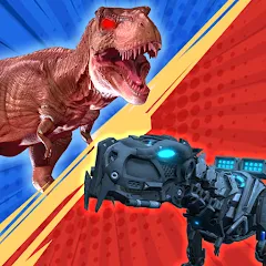 Скачать взлом Dinosaur Monster Fight Battle (Бамбам Монстр Против 100 Дверей) [МОД Unlocked] на Андроид