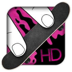 Скачать взлом Fingerboard HD Skateboarding (Фингерборд ХД скейтбординг) [МОД Меню] на Андроид