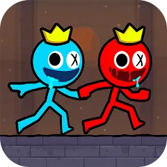 Скачать взлом Red and Blue Stickman 2024 (Ред энд Блу Стикмен 2) [МОД Много денег] на Андроид