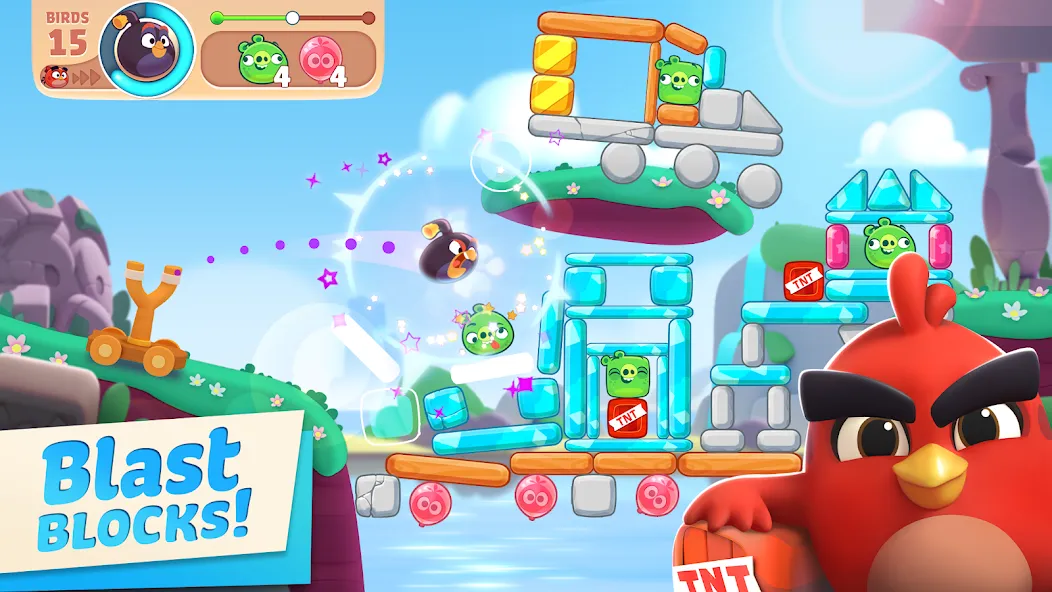 Angry Birds Journey (Энгри Бердс Джорни)  [МОД Mega Pack] Screenshot 1