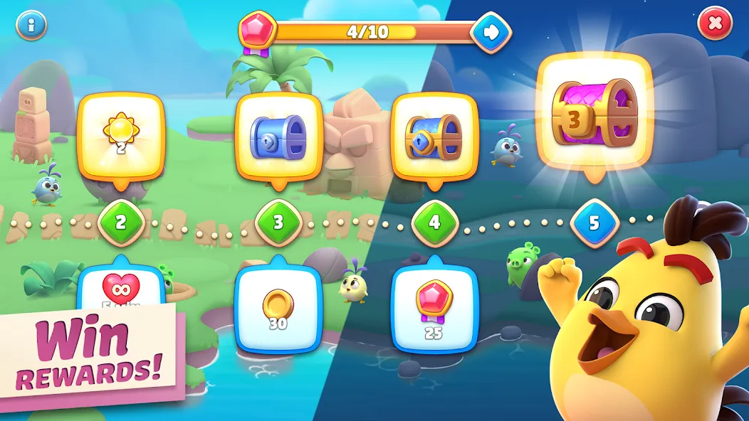 Angry Birds Journey (Энгри Бердс Джорни)  [МОД Mega Pack] Screenshot 4