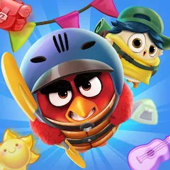 Скачать взлом Angry Birds Match 3 (Энгри Бердс Матч 3)  [МОД Mega Pack] на Андроид