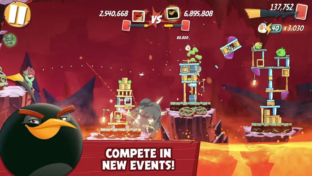 Angry Birds 2 (Энгри Бердс 2)  [МОД Unlimited Money] Screenshot 3