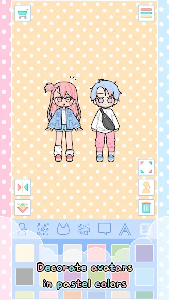 Pastel Friends : Dress Up Game  [МОД Бесконечные деньги] Screenshot 2