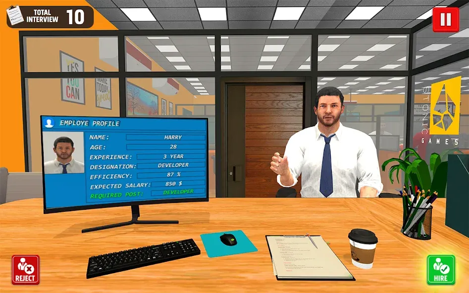Virtual HR Manager Job Games  [МОД Mega Pack] Screenshot 2