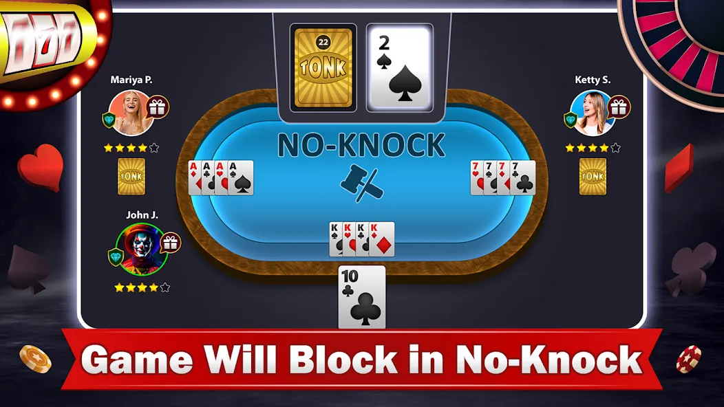 Tonk Multiplayer Card Game (Тонк многопользовательская карточная игра)  [МОД Menu] Screenshot 2