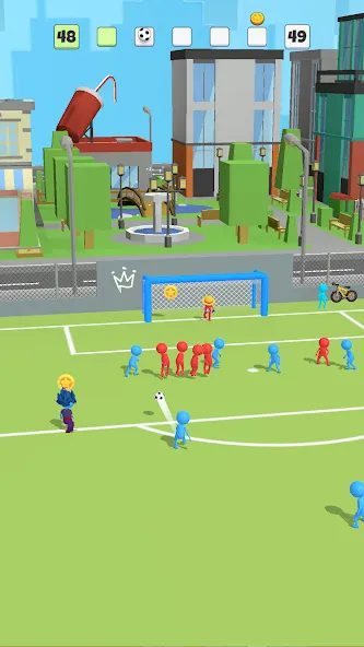 Super Goal: Fun Soccer Game (Супер Гол)  [МОД Unlocked] Screenshot 1