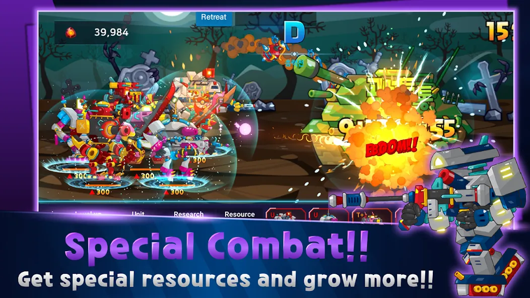 Mini Robot Tank : idle (Мини Робот Танк)  [МОД Unlimited Money] Screenshot 5