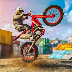 Скачать взлом Bike Stunt Race Tricks Master [МОД Все открыто] на Андроид