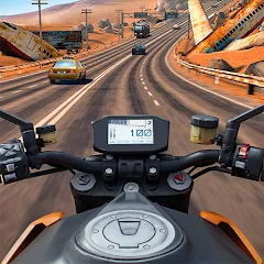 Скачать взлом Moto Rider GO: Highway Traffic (Мото Райдер ГО) [МОД Unlocked] на Андроид