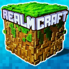 Скачать взлом Mini Block Craft Realm Craft (РеалмКрафт)  [МОД Много денег] на Андроид