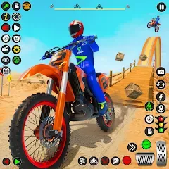 Скачать взлом Bike Stunt Games Stunt Bike 3D (Байк стант рэмп игра Байк Джамп) [МОД Много монет] на Андроид