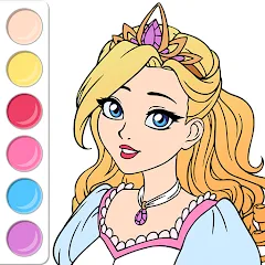 Скачать взлом Princess Coloring Book Game [МОД Unlimited Money] на Андроид