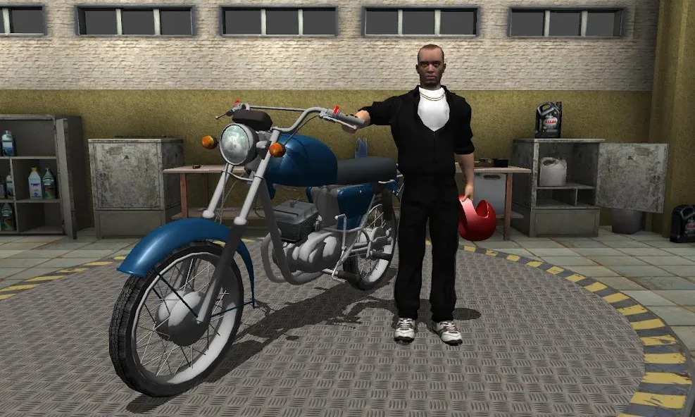 Russian Moto Traffic Rider 3D  [МОД Unlimited Money] Screenshot 2