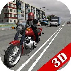 Скачать взлом Russian Moto Traffic Rider 3D  [МОД Unlimited Money] на Андроид