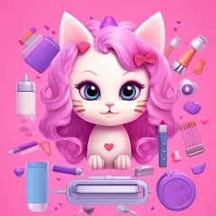 Скачать взлом Idle Cat Makeover: Hair Salon [МОД Бесконечные монеты] на Андроид